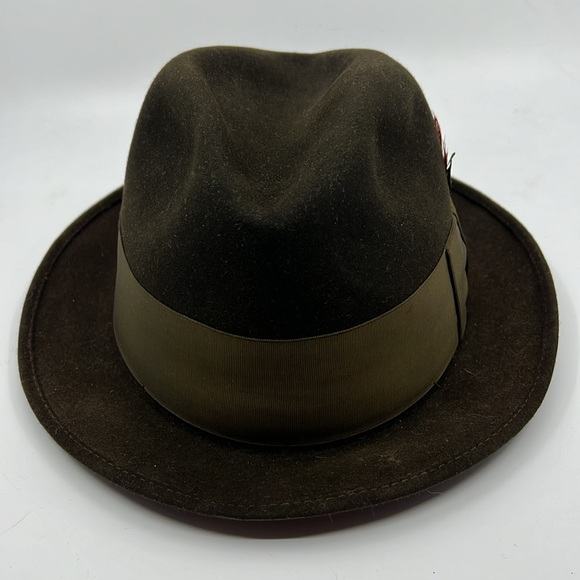 Vintage Mallory Fifth Avenue by Stetson Fedora Hat 100% Wool - Picture 5 of 12